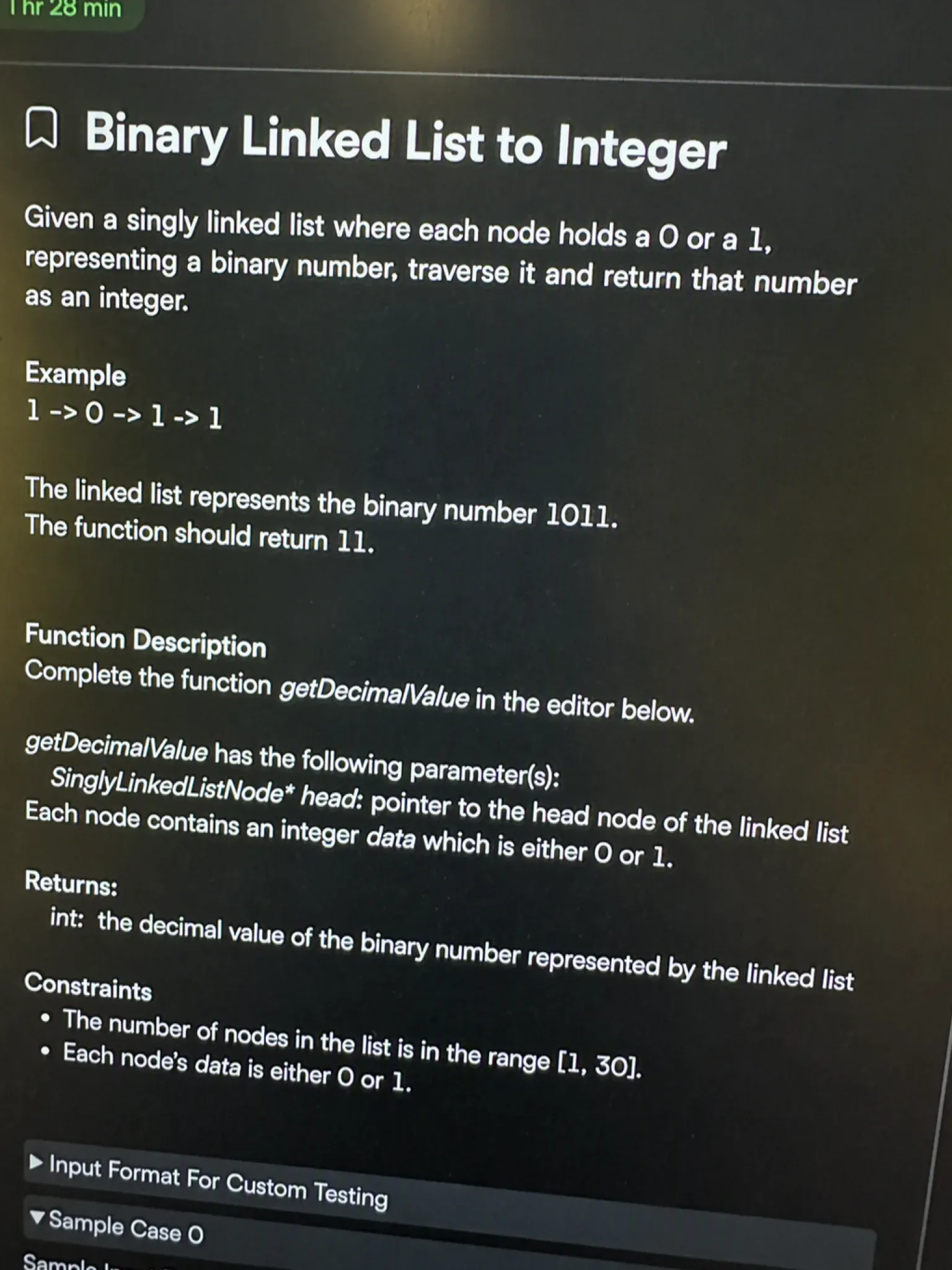 Cisco HackerRank question 5