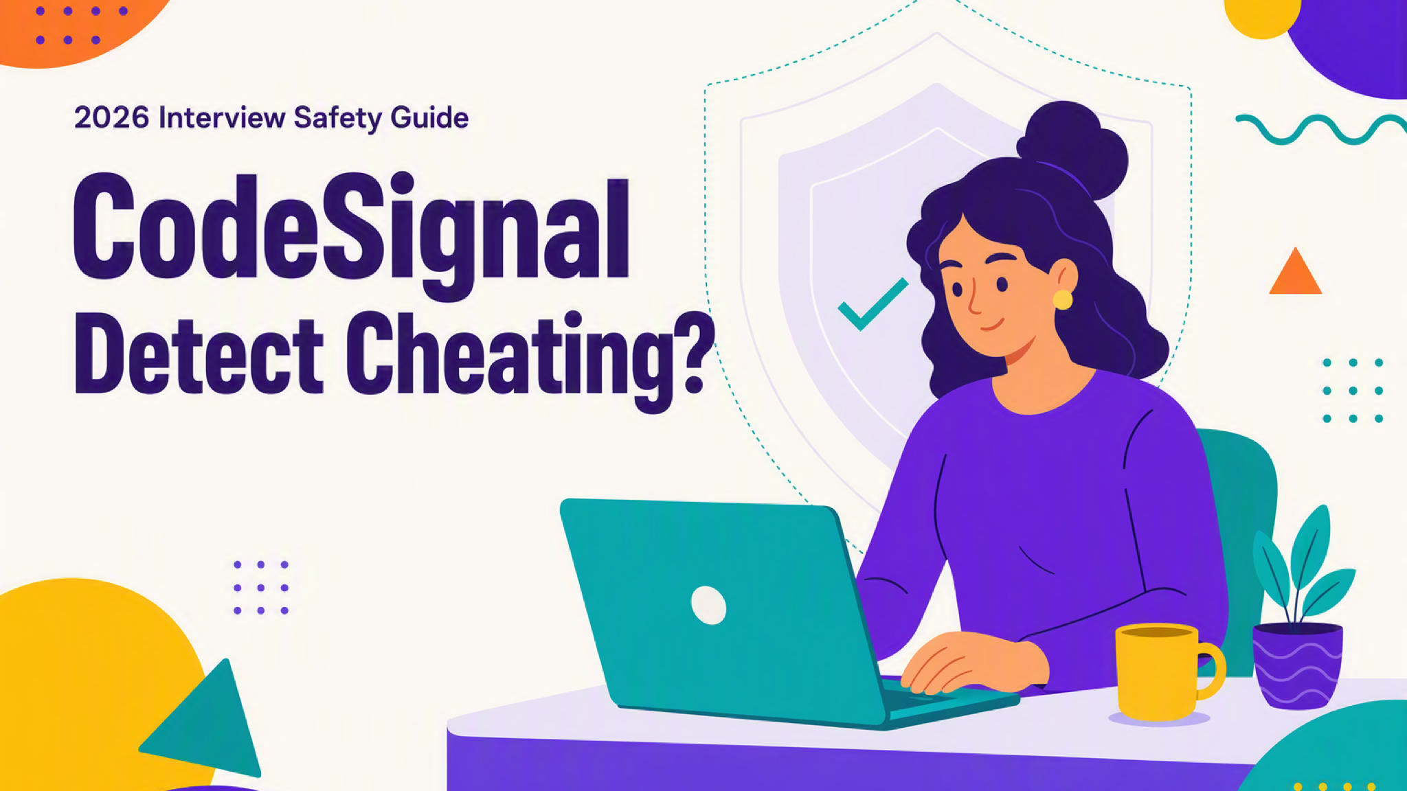 How does CodeSignal detect cheating in 2026, guide cover showing a candidate during a CodeSignal assessment