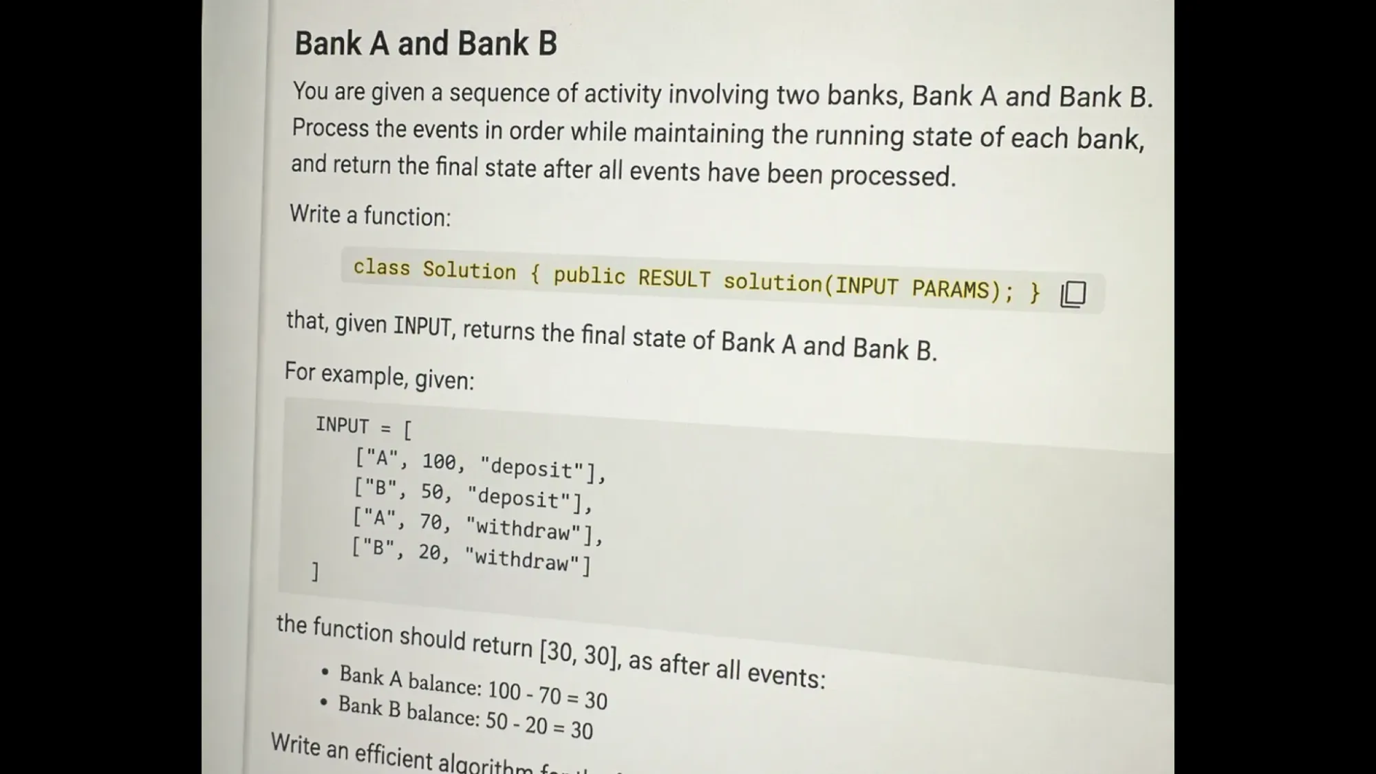 Codility OA Question 1, fix the most-frequent-value bug