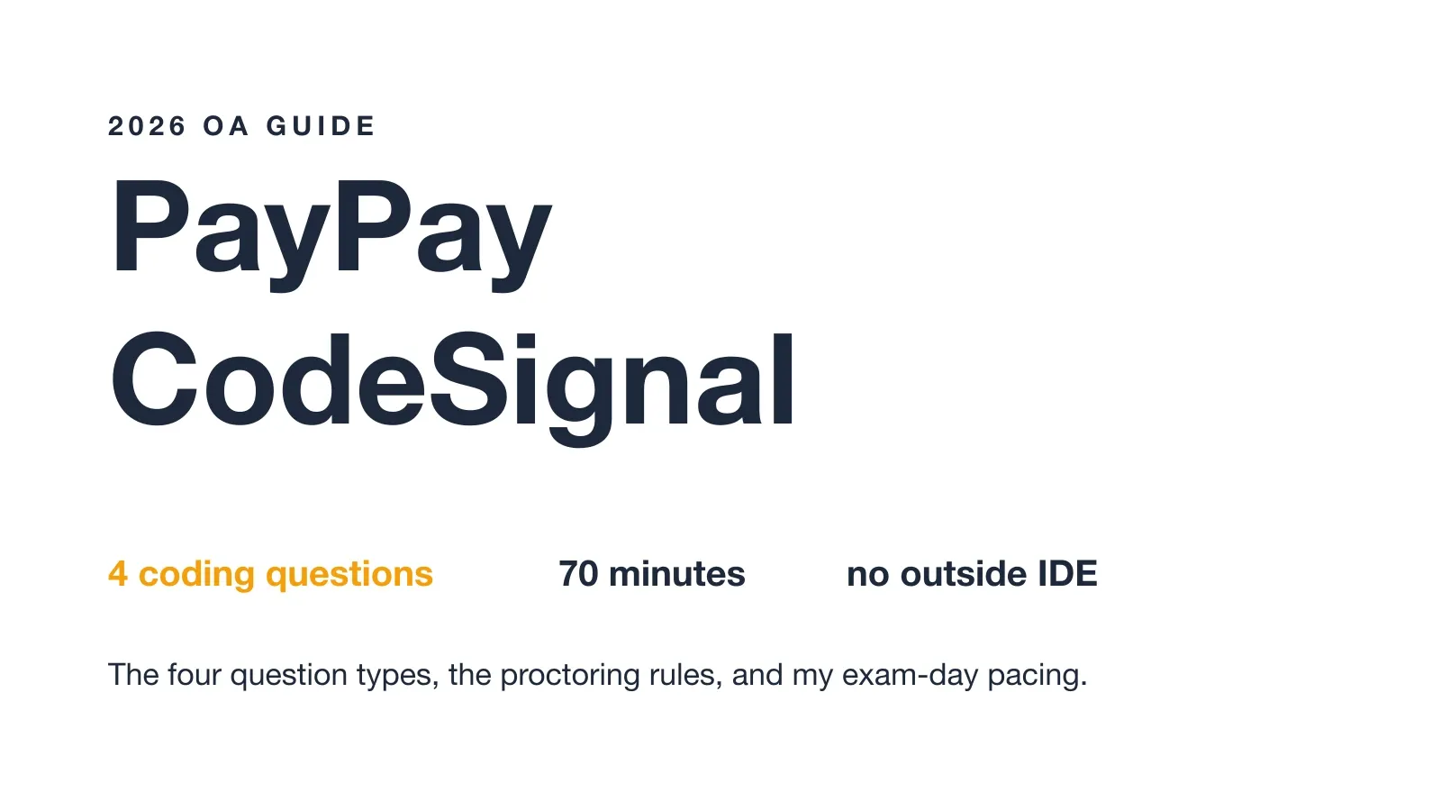 I Nailed PayPay CodeSignal in 2026: Real Questions and Prep Plan