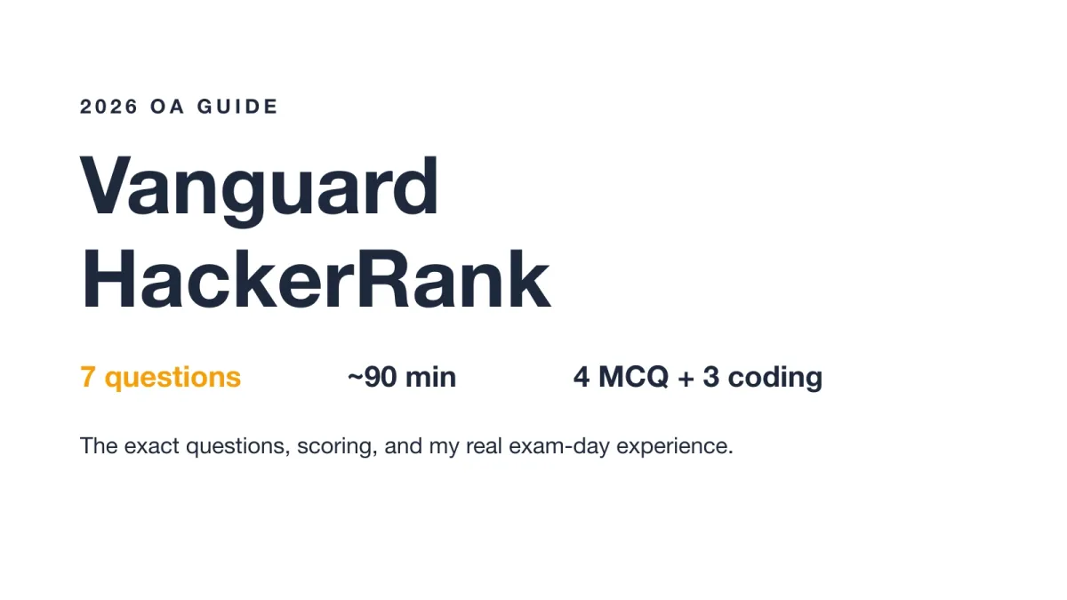 Vanguard HackerRank OA guide cover