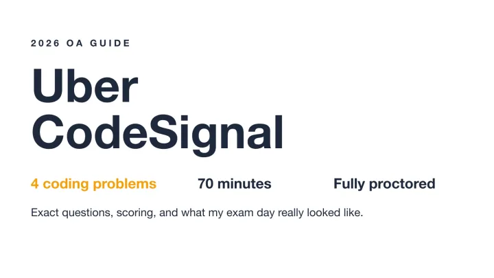 Uber CodeSignal OA guide cover