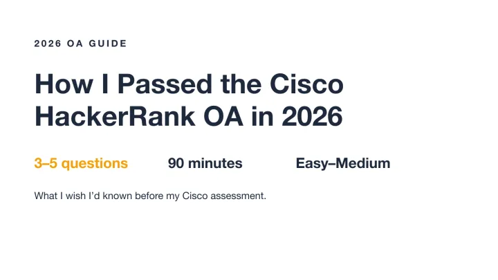 Cisco HackerRank OA guide cover