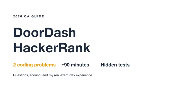 DoorDash HackerRank OA guide cover