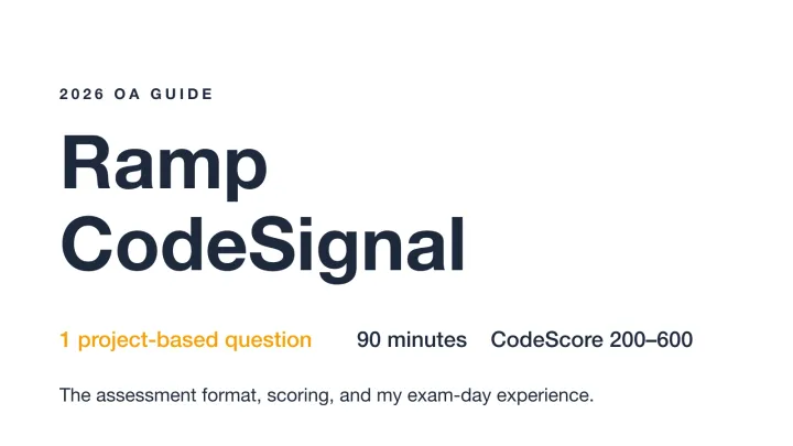 Ramp CodeSignal assessment guide cover