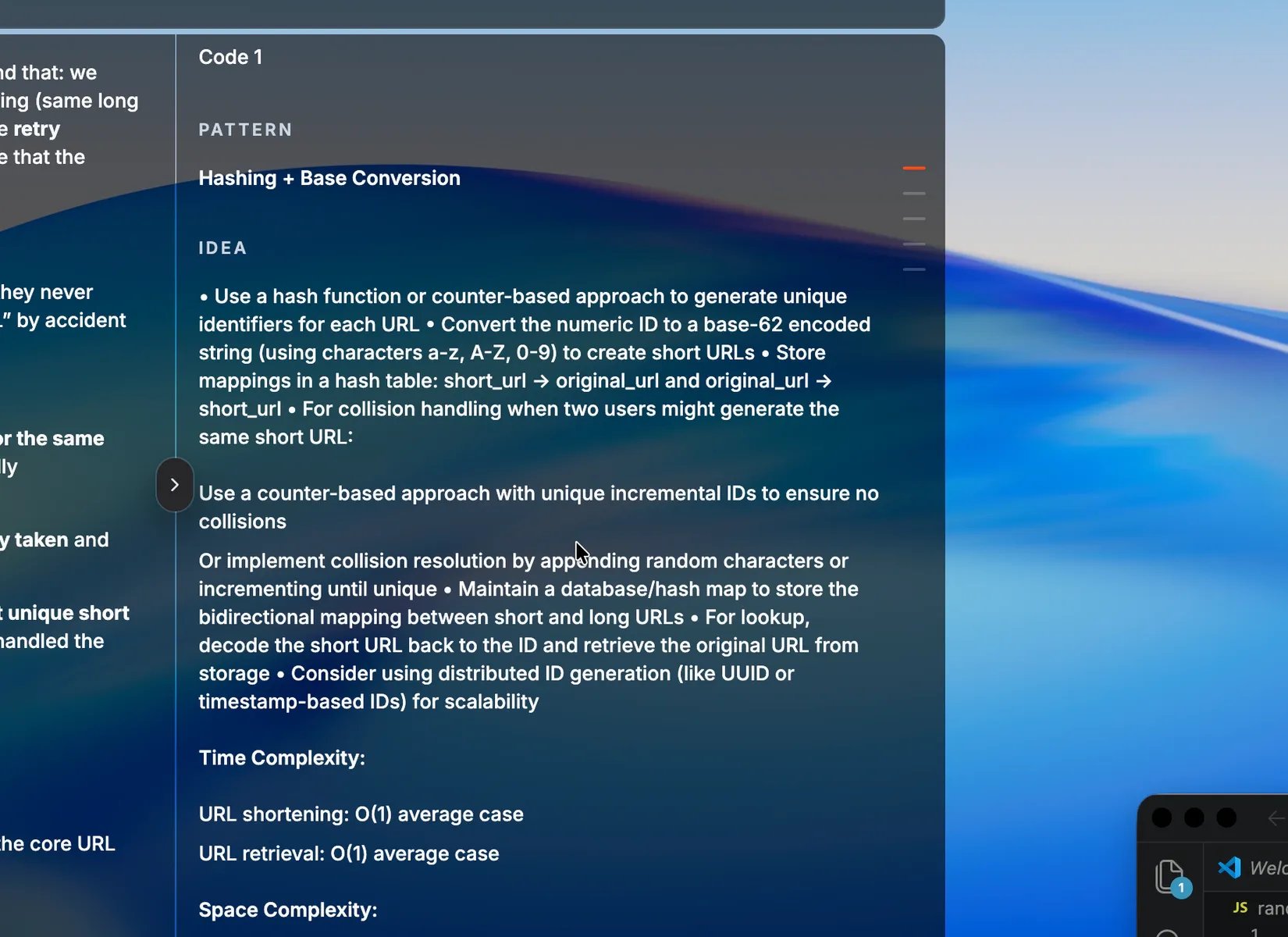 Third-party coding capture with the stale answer heading visible