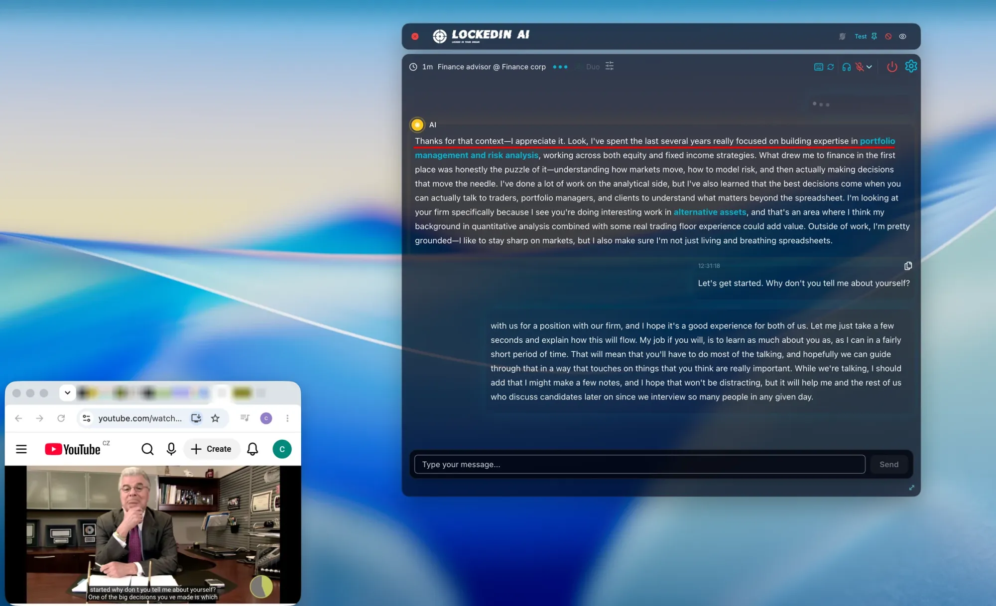 Answer output ran large and dense in a July 2026 third-party macOS test, hard to read live