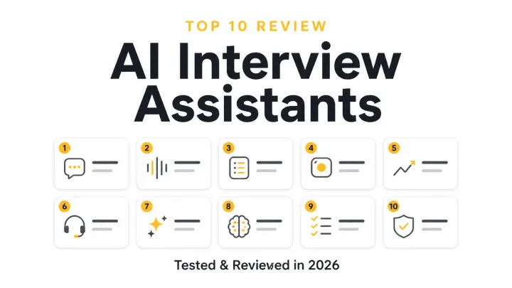 Top 10 AI interview assistants benchmark: tested and reviewed in 2026