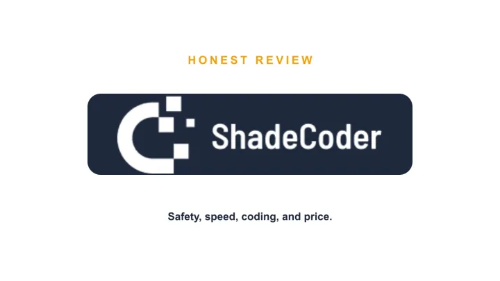 ShadeCoder official logo on an honest review cover